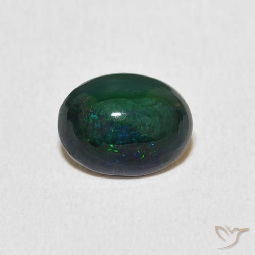 1.06ct طبيعي متعدد الألوان أوبال, بيضوي, غير شفاف
