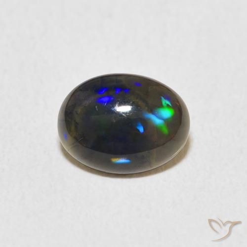 0.61ct طبيعي متعدد الألوان أوبال, بيضوي, غير شفاف