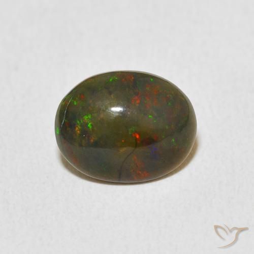 1.14ct طبيعي متعدد الألوان أوبال, بيضوي, غير شفاف