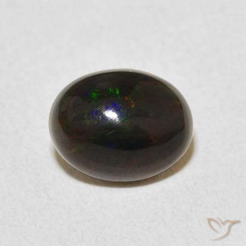 1.06ct طبيعي متعدد الألوان أوبال, بيضوي, غير شفاف