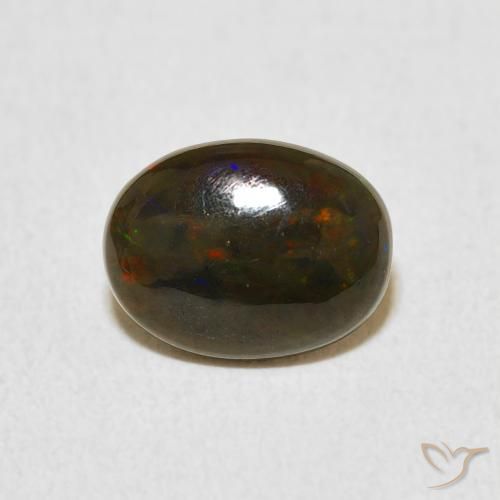 0.81ct طبيعي متعدد الألوان أوبال, بيضوي, غير شفاف, Photo A