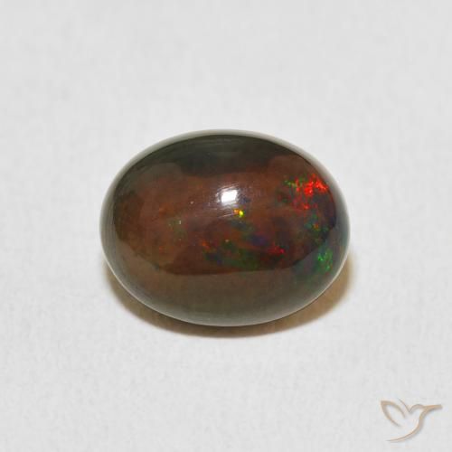 1.72ct طبيعي متعدد الألوان أوبال, بيضوي, غير شفاف