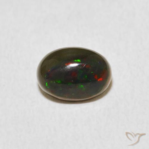 0.60ct طبيعي متعدد الألوان أوبال, بيضوي, غير شفاف, Photo A