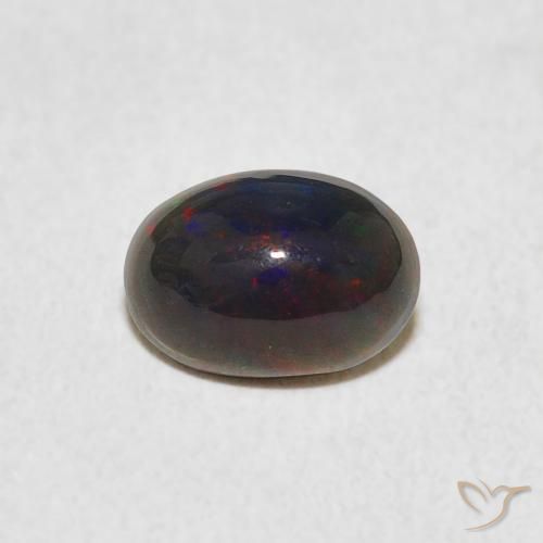 0.56ct طبيعي متعدد الألوان أوبال, بيضوي, غير شفاف