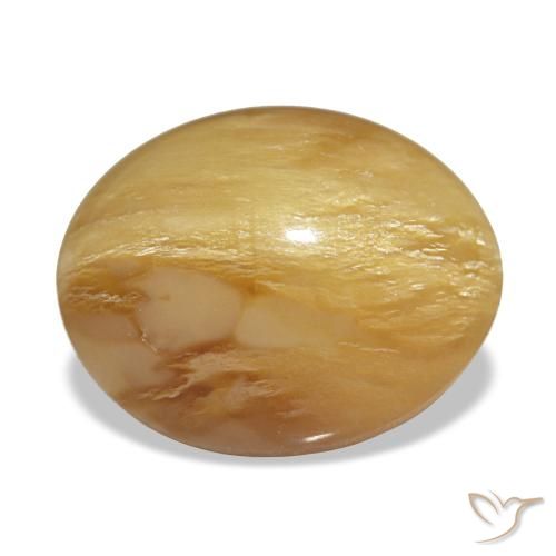 4.59ct ذهبي أوبال, بيضاوي, غير شفاف