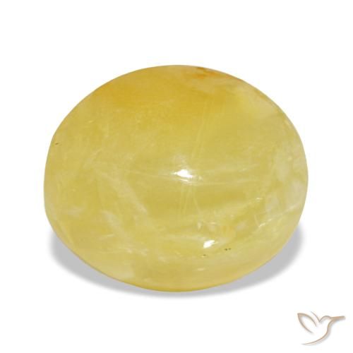 3.13ct أصفر أوبال, بيضاوي, غير شفاف