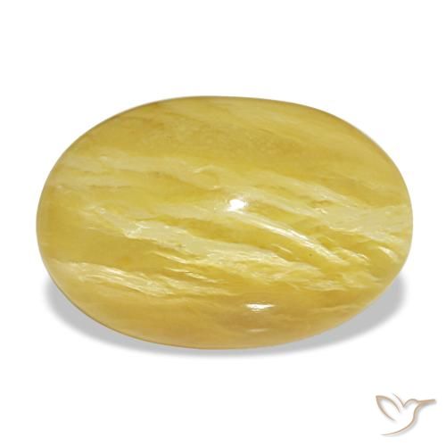 8.30ct أصفر أوبال, بيضاوي, غير شفاف