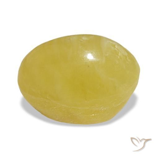 أوبال طبيعي بلون Medium Light-Yellow، وزن ‎3.78‎ قيراط، شكل بيضاوى، مقاس ‎11.3x7.4‎ مم