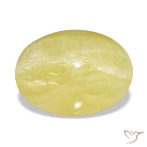 4.48ct أصفر أوبال, بيضاوي, غير شفاف