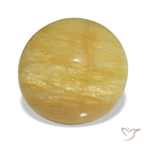 4.42ct ذهبي أوبال, بيضاوي, غير شفاف