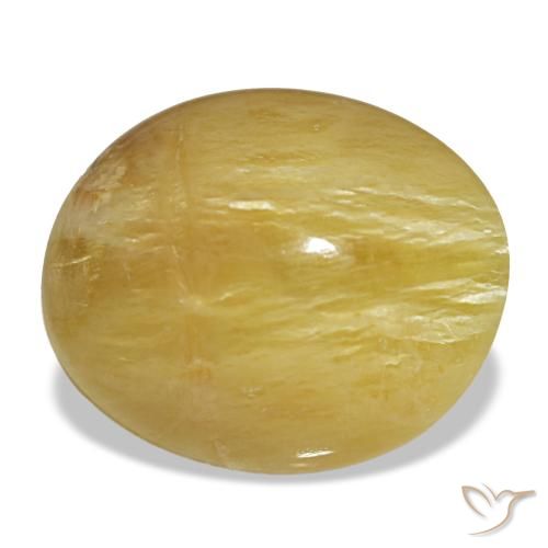 5.55ct أصفر أوبال, بيضاوي, غير شفاف