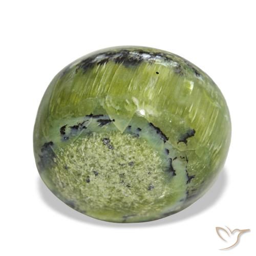6.61ct أخضر أوبال, بيضاوي, غير شفاف