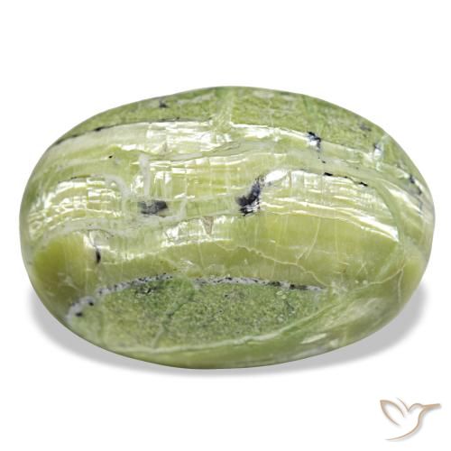 21.88ct أخضر أوبال, بيضاوي, غير شفاف