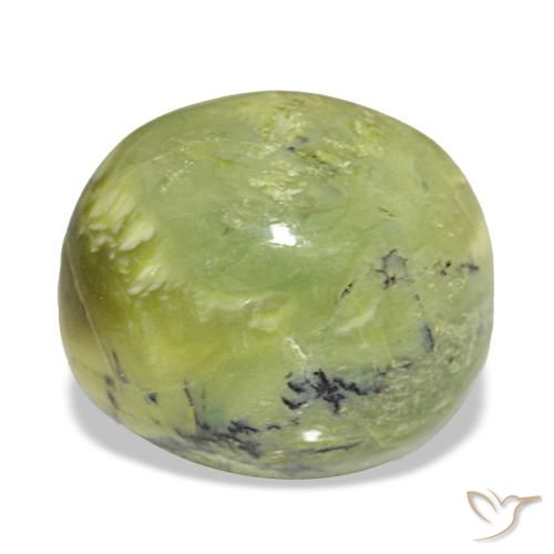 8.01ct أخضر أوبال, بيضاوي, غير شفاف