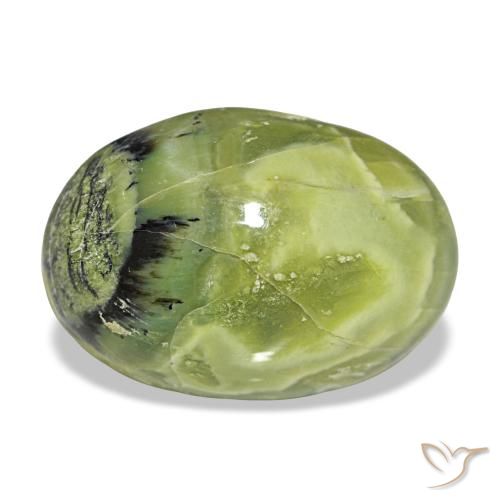 8.39ct أخضر أوبال, بيضاوي, غير شفاف