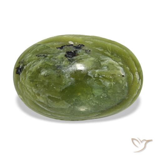 8.71ct أخضر أوبال, بيضاوي, غير شفاف