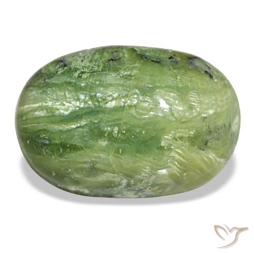25.54ct أخضر أوبال, بيضاوي, غير شفاف