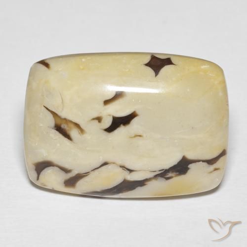 23.14ct طبيعي متعدد الألوان خشب فول السودانى, وسادة, غير شفاف