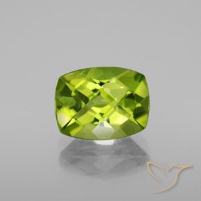 2.84ct طبيعي أخضر حيوي زبرجد, وسادة, VS-SI