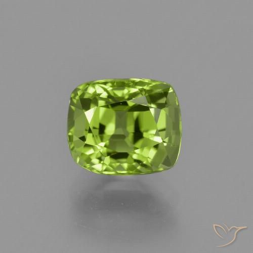 2.35ct طبيعي أخضر متوسط زبرجد, وسادة, قليلا جدا