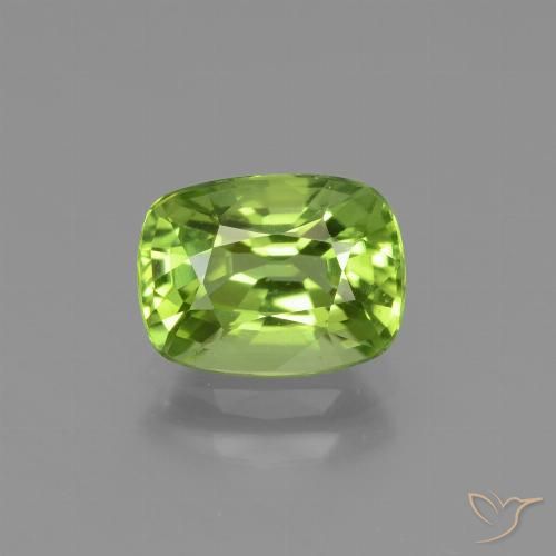 2.05ct طبيعي أخضر حيوي زبرجد, وسادة, VVS-VS