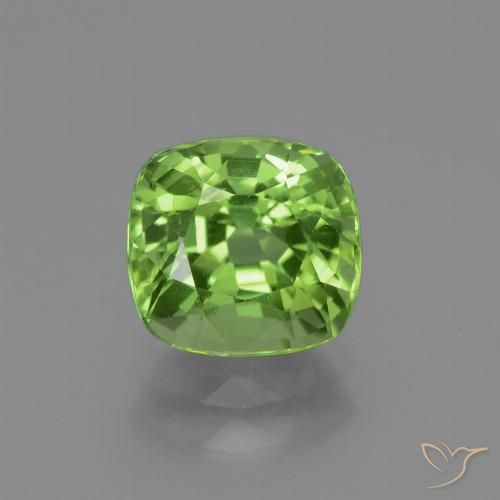 2.10ct طبيعي أخضر متوسط زبرجد, وسادة, قليلا جدا