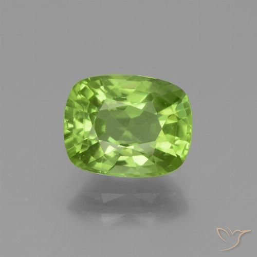 2.40ct طبيعي أخضر حيوي زبرجد, وسادة, قليلا جدا
