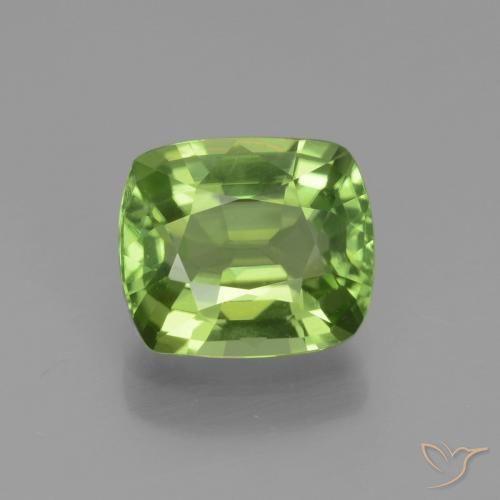 2.09ct طبيعي أخضر حيوي زبرجد, وسادة, قليلا جدا