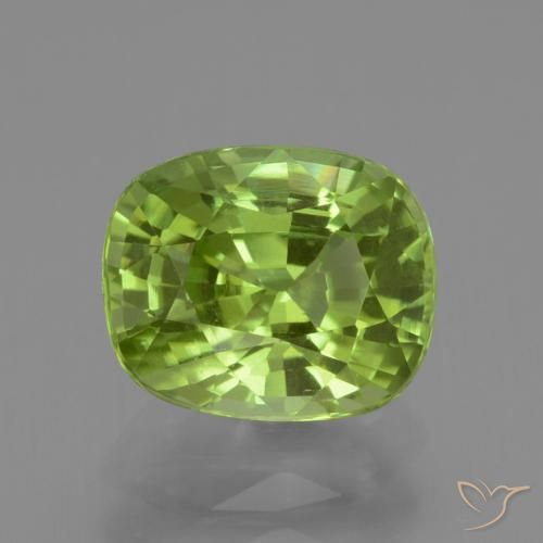 2.23ct طبيعي أخضر متوسط زبرجد, وسادة, قليلا جدا