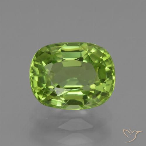 2.06ct طبيعي أخضر حيوي زبرجد, وسادة, قليلا جدا