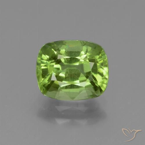 1.92ct طبيعي أخضر حيوي زبرجد, وسادة, قليلا جدا