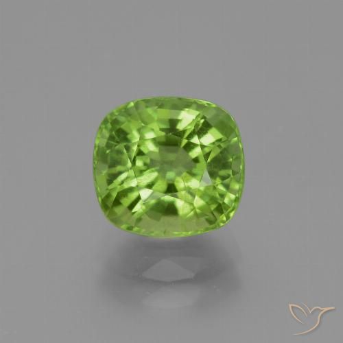 2.40ct طبيعي أخضر متوسط زبرجد, وسادة, قليلا جدا