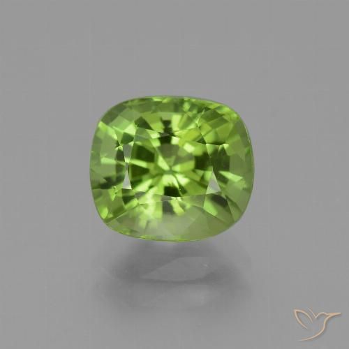 2.41ct طبيعي أخضر متوسط زبرجد, وسادة, VVS-VS