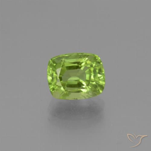 2.42ct طبيعي أخضر متوسط زبرجد, وسادة, قليلا جدا