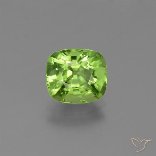 1.92ct طبيعي أخضر حيوي زبرجد, وسادة, قليلا جدا