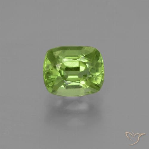 2.02ct طبيعي أخضر متوسط زبرجد, وسادة, قليلا جدا