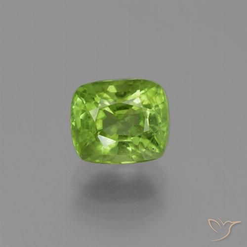 2.33ct طبيعي أخضر حيوي زبرجد, وسادة, VS-SI