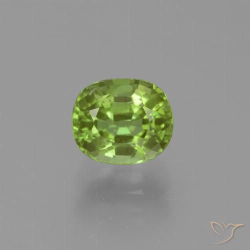2.24ct طبيعي أخضر حيوي زبرجد, وسادة, VS-SI