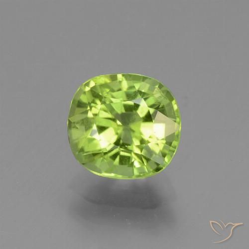 1.95ct طبيعي أخضر مصفر زبرجد, وسادة, قليلا جدا