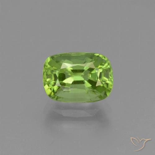 2.20ct طبيعي أخضر متوسط زبرجد, وسادة, قليلا جدا