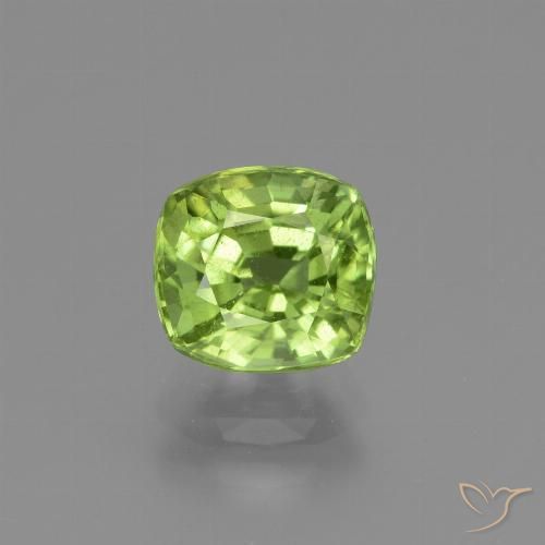 1.79ct طبيعي أخضر حيوي زبرجد, وسادة, قليلا جدا