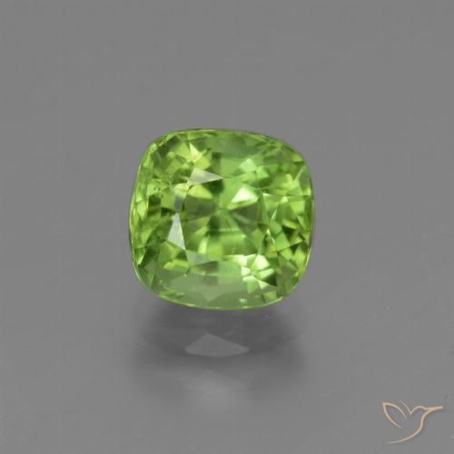 2.00ct طبيعي أخضر حيوي زبرجد, وسادة, قليلا جدا