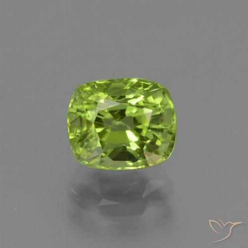 2.09ct طبيعي أخضر حيوي زبرجد, وسادة, قليلا جدا