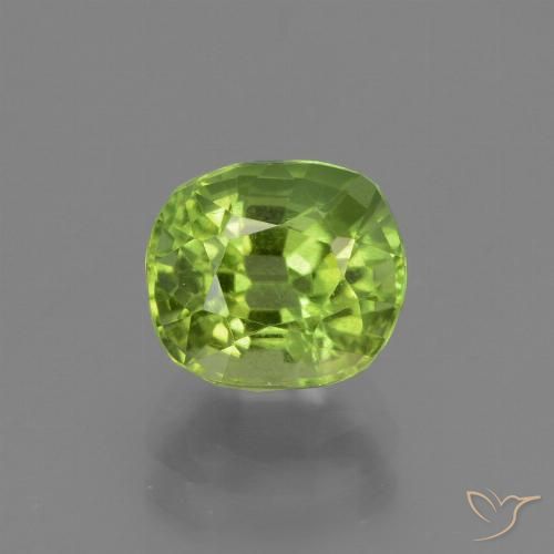 2.27ct طبيعي أخضر متوسط زبرجد, وسادة, قليلا جدا