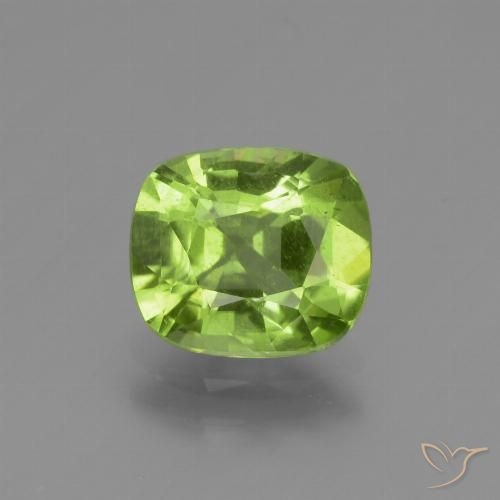 1.98ct طبيعي أخضر متوسط زبرجد, وسادة, قليلا جدا