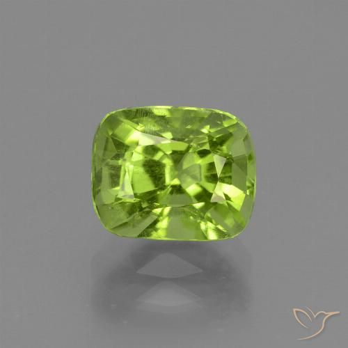 2.13ct طبيعي أخضر متوسط زبرجد, وسادة, VS-SI