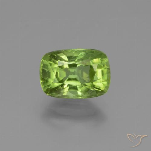 2.36ct طبيعي أخضر حيوي زبرجد, وسادة, قليلا جدا