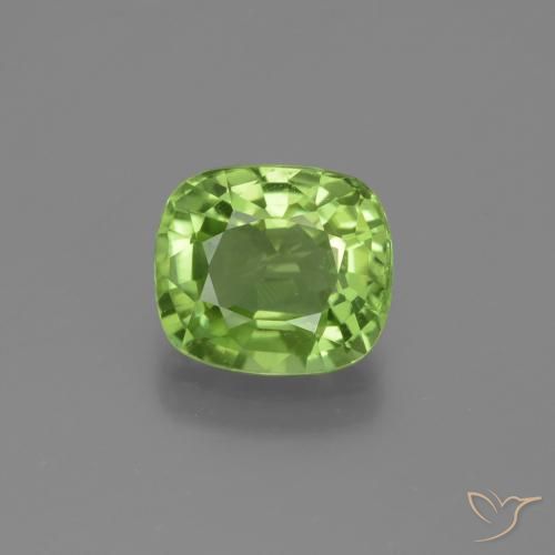 2.21ct طبيعي أخضر حيوي زبرجد, وسادة, قليلا جدا