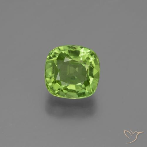2.00ct طبيعي أخضر حيوي زبرجد, وسادة, قليلا جدا