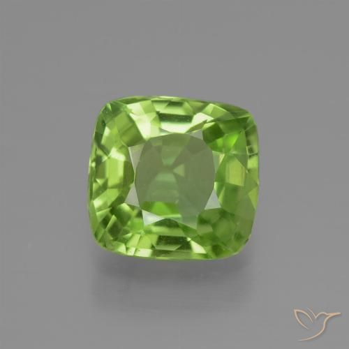 2.12ct طبيعي أخضر حيوي زبرجد, وسادة, قليلا جدا